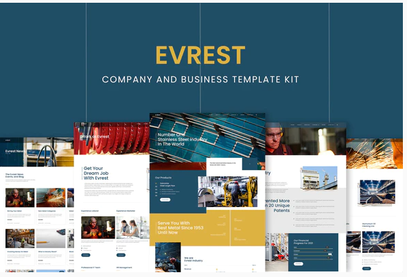 Evrest - Company & Business Elementor Template Kit