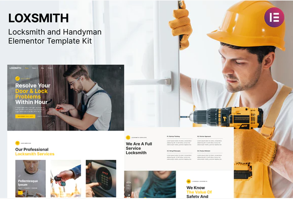 Loxsmith — Key & Locksmith Services Elementor Template Kit — WordPress Product by ThemeForest