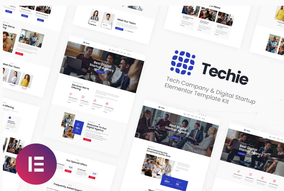 Techie | Tech Company & Digital Startup Elementor Template Kit