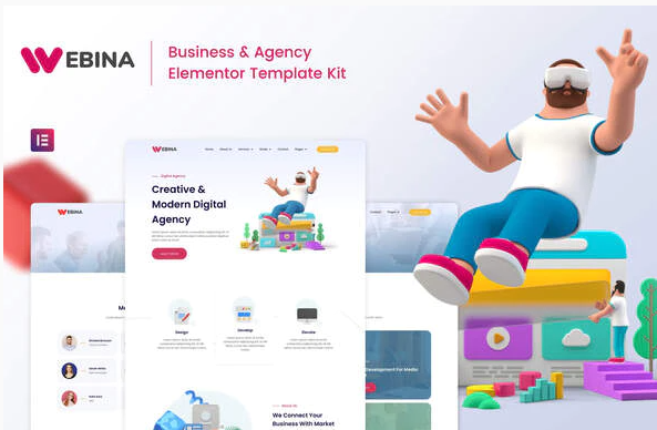 Webina - Business Agency & Startup Elementor Template Kit