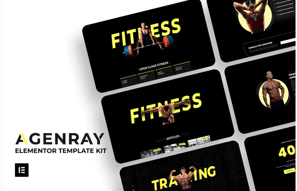 Agenray | Gym Elementor Template Kit