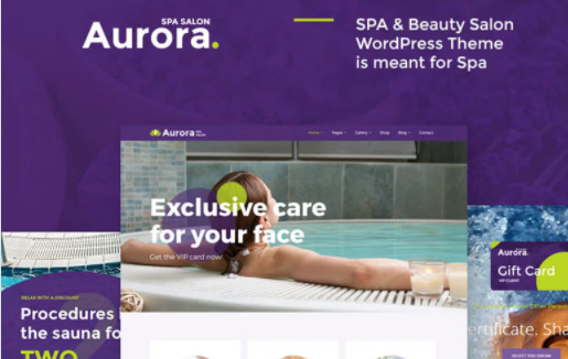 Aurora Spa & Beauty Salon WordPress Theme