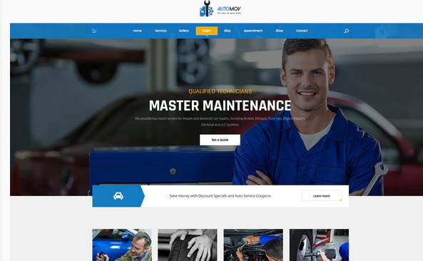 Automov - Car Repair & Services Elementor Template Kit