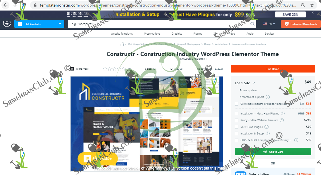 Constructr - Construction Industry WordPress Elementor Theme| Srmehranclub