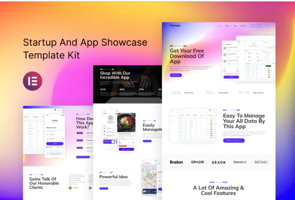 Product Image - FreshApp – Startup & Showcase Elementor Template Kit
