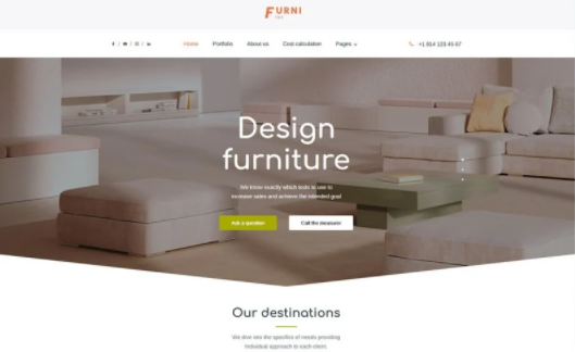 Furnitex - furniture design and manufacturer WordPress Theme