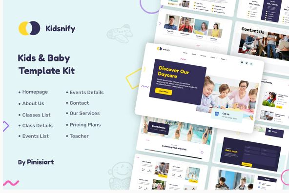 Kidsnify | Daycare Elementor Template Kit