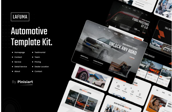 Lafuma | Automotive & Car Rental Elementor Template Kit