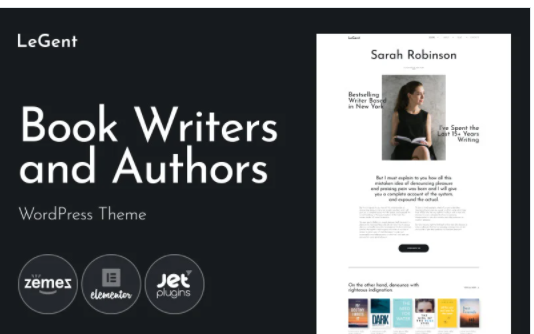 Product Image - Legend – Responsive Book Writers and Authors WordPress Theme
