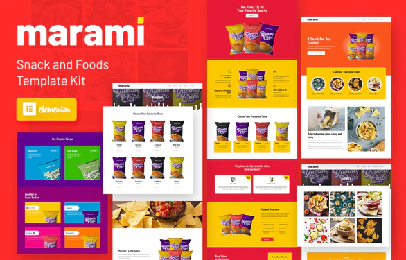 Product Image - Marami – Snack Brand & Bakery Template Kit