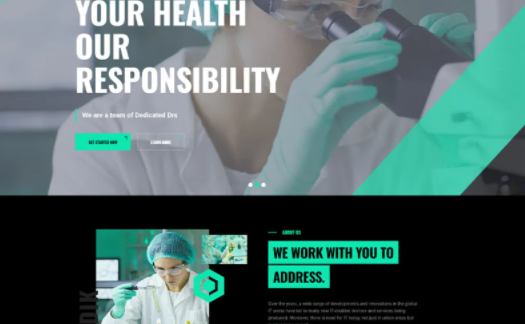 Medik Medical Modern Dark WordPress Theme