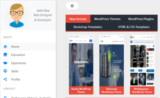 MhrPortfolio - Portfolio WordPress Theme
