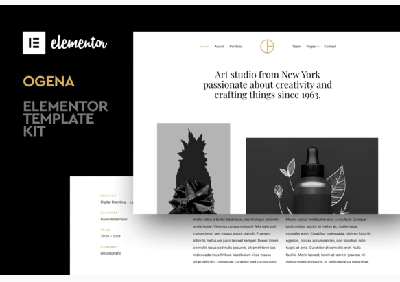 Product Image - Ogena – Minimal Elementor Template Kit
