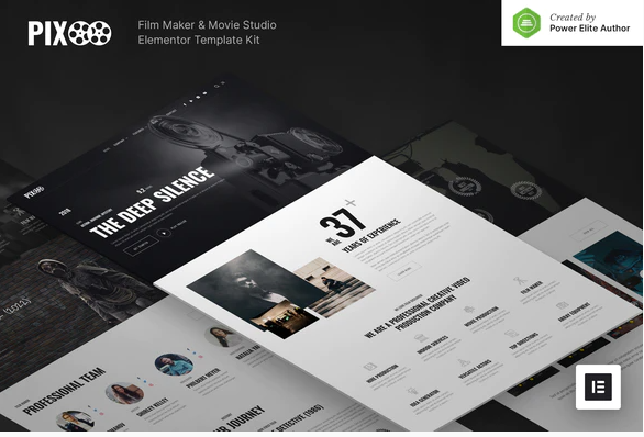 Product Image - Pixoo – Film Maker & Movie Studio Elementor Template Kit