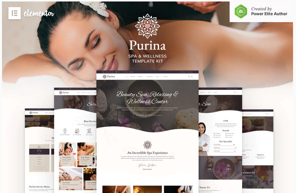 Purina - Spa & Wellness Elementor Template Kit