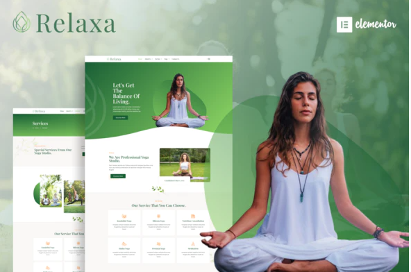 Relaxa - Yoga Teacher & Studio Elementor Template Kit