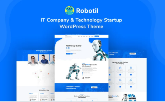Robotil - IT Company & Technology Startup WordPress Theme