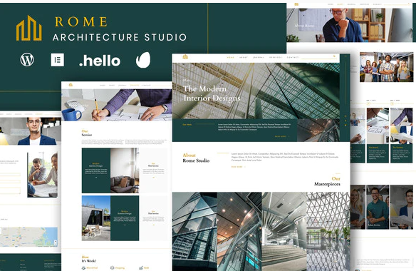 Rome - Modern Interior Elementor Template Kit