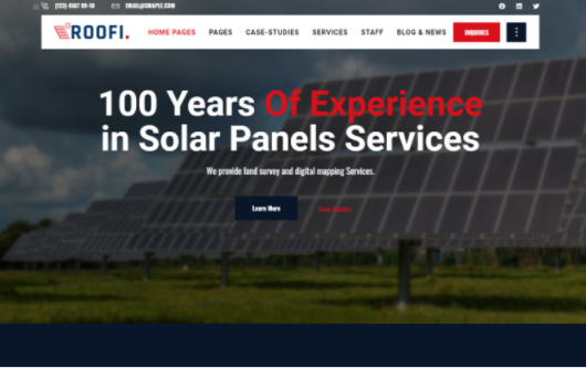 Roofi | Alternative & Renewable Energy WordPress Theme