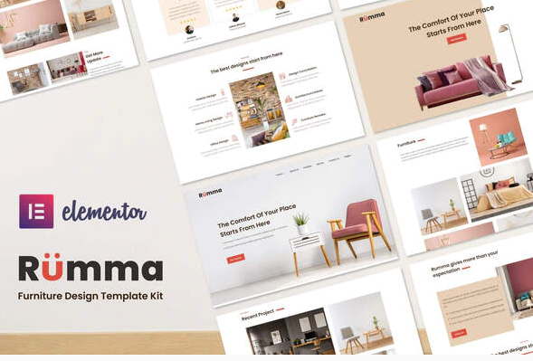 Rumma - Furniture Interior Elementor Template Kit