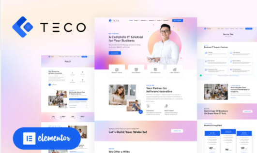TECO - IT Solutions & Services Business Elementor WordPress Theme