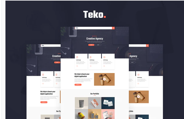 Product Image - Teko – Creative Agency Template Kit