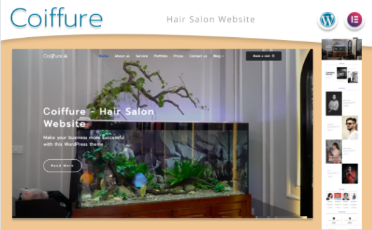 Сoiffure - Hair Salon Website WordPress Theme
