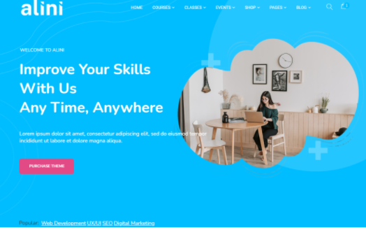 Alini - E-learning & Training LMS WordPress Theme