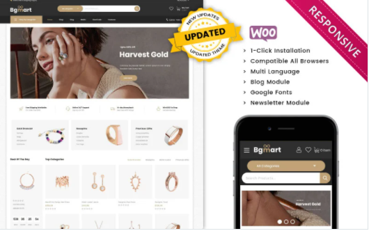 Bgmart - The Jewellery Store Responsive WooCommerce Theme