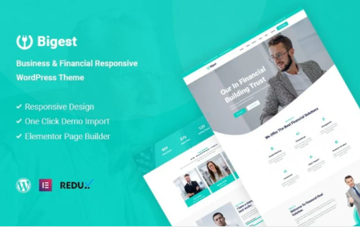 Bigest - Financial Responsive WordPress Theme