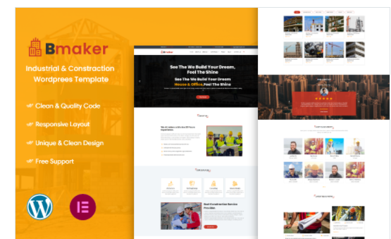 Bmaker - Construction WordPress Theme
