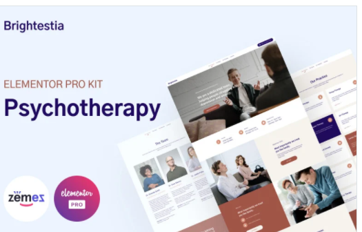 Brightestia - Psychotherapy Elementor Kit