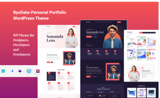 Byodata Personal Portfolio WordPress Theme
