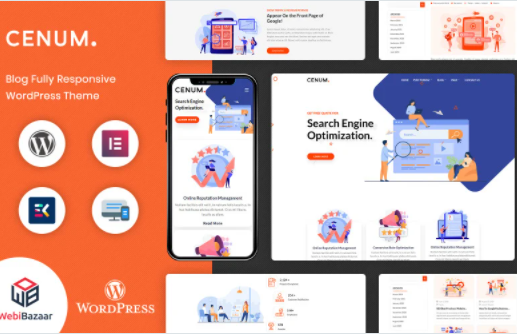 Cenum - SEO & Digital Marketing Elementor WordPress theme