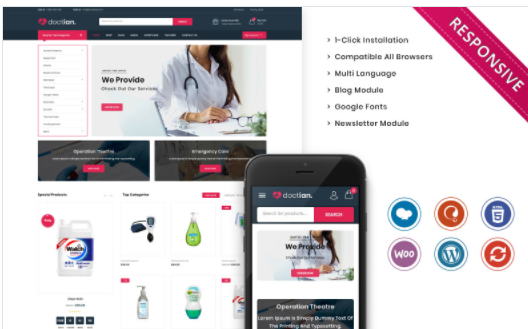 Doctian - The Medical Store Responsive WooCommerce Theme