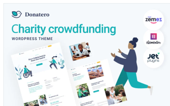 Donatero - Charity Crowdfunding WordPress Theme