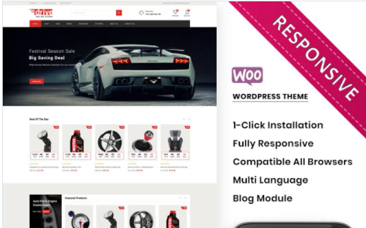 Drive - The Online Autoparts Store Premium WooCommerce Theme