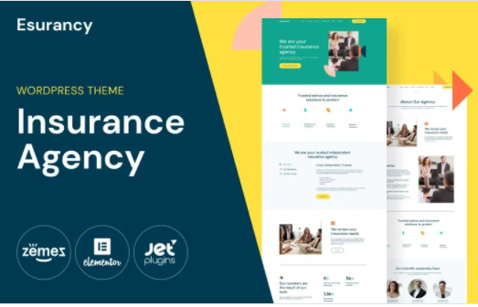 Esurancy - Insurance Agency Services WordPress Theme