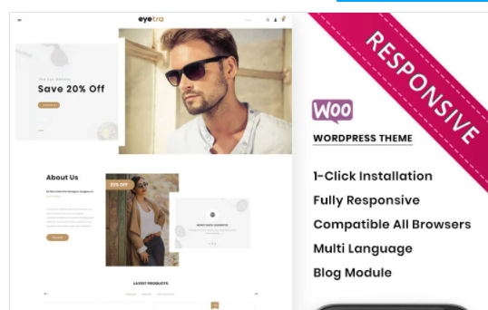 Eyetra - The Glasses Store WooCommerce Theme