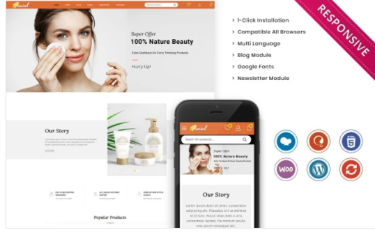 Facial - The Ladies Cosmetic Store WooCommerce Theme