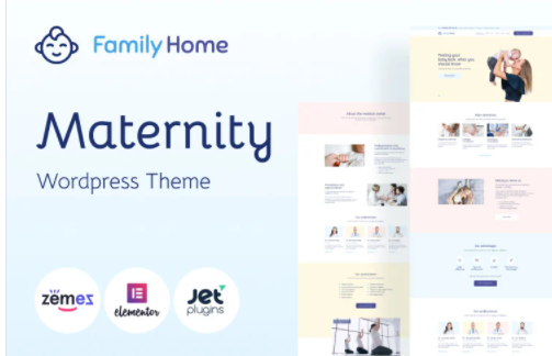 Product Image - FamilyHome – Pregnancy and Maternity WordPress Theme