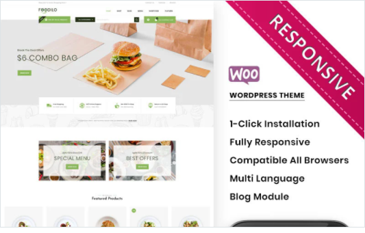 Foodilo - The Fast Food & Restaurant Store WooCommerce Theme