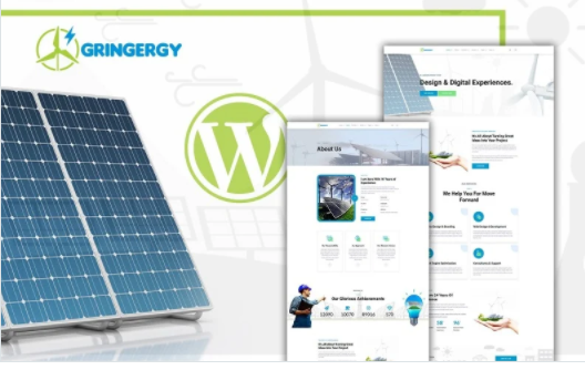 Product Image - Grinenrgy Green Energy Solar Power WordPress Theme