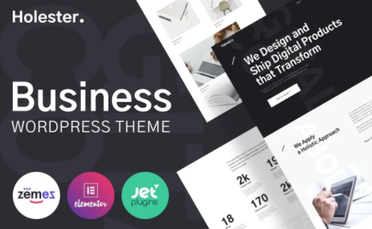 Holester - Business Services Website Template WordPress Theme