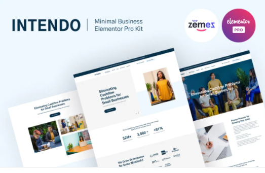 Intendo - Minimal Clean Business Elementor Kit