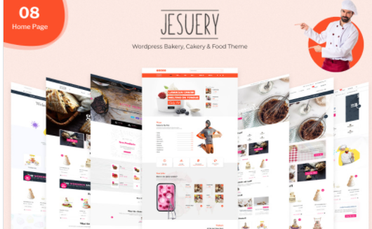 Jesuery - WordPress Bakery, Cakery & Food WooCommerce Theme