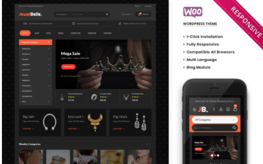 Jewelbelle - The Mega Jewelry Store WooCommerce Theme
