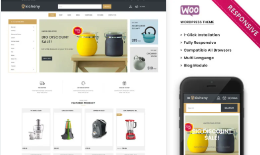 Kicheny - The Kitchen Appliance Store WooCommerce Theme