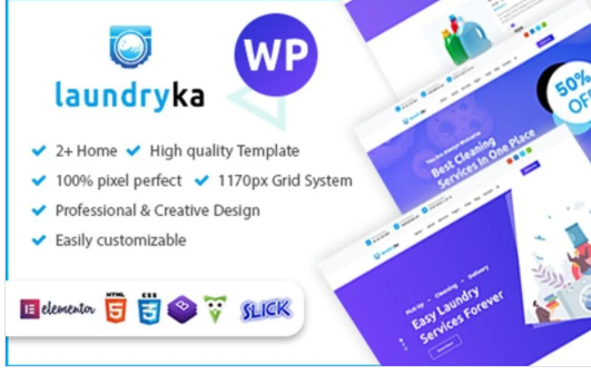 Laundryka - Dry Cleaning Services WordPress Theme