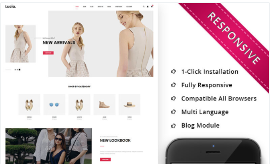 Lucia - The Fashion Store Responsive WooCommerce Theme